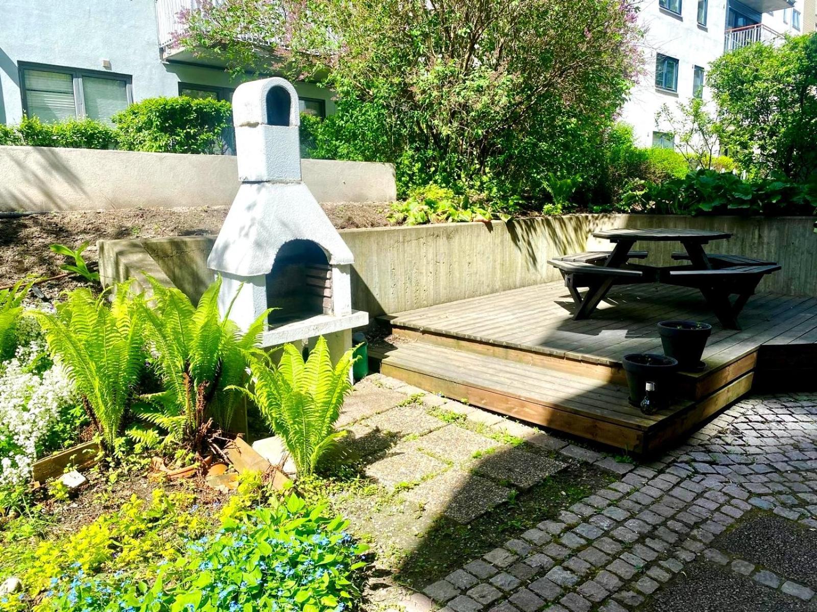 City Center Flat W Roof Top Terrace & Free Parking Oslo Exterior foto